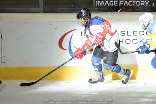 2015-01-10 Torino Bulls-Hockey Milano Rossoblu U14 0936 Francesco Cecchetto